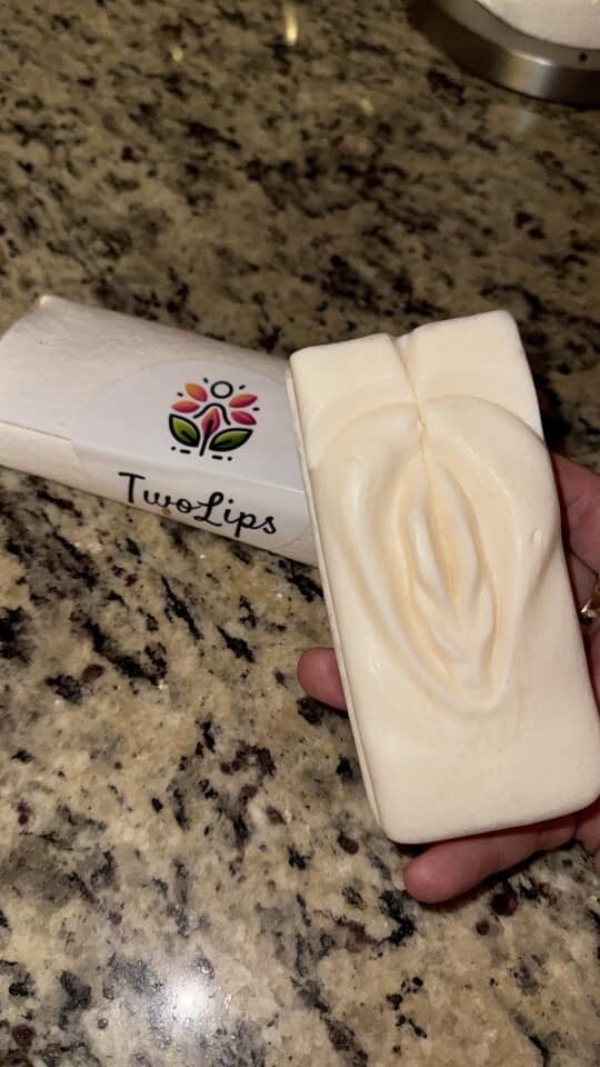 Handmade Soap 6.25 oz Twolips RatedR Goats Milk and Shea Butter Essential oil