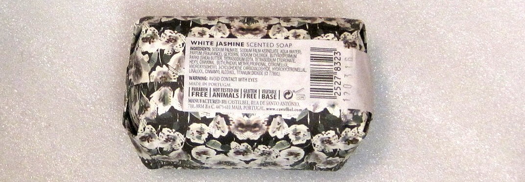 CASTELBEL WHITE JASMINE SCENTED SOAP BAR LARGE 8.8 OZ PAREBEN & GLUTEN FREE