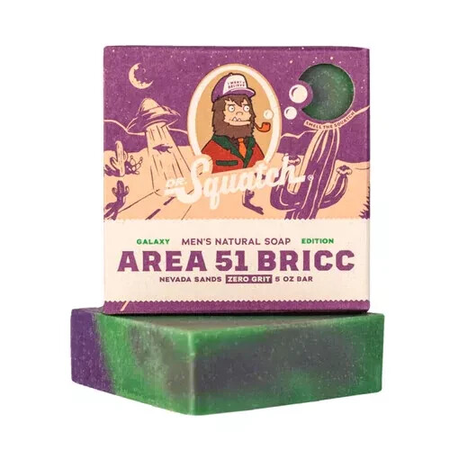 LIMITED Galaxy Edition AREA 51 BRICC Dr. Squatch Natural Soap 5oz Bar FREE SHIP!