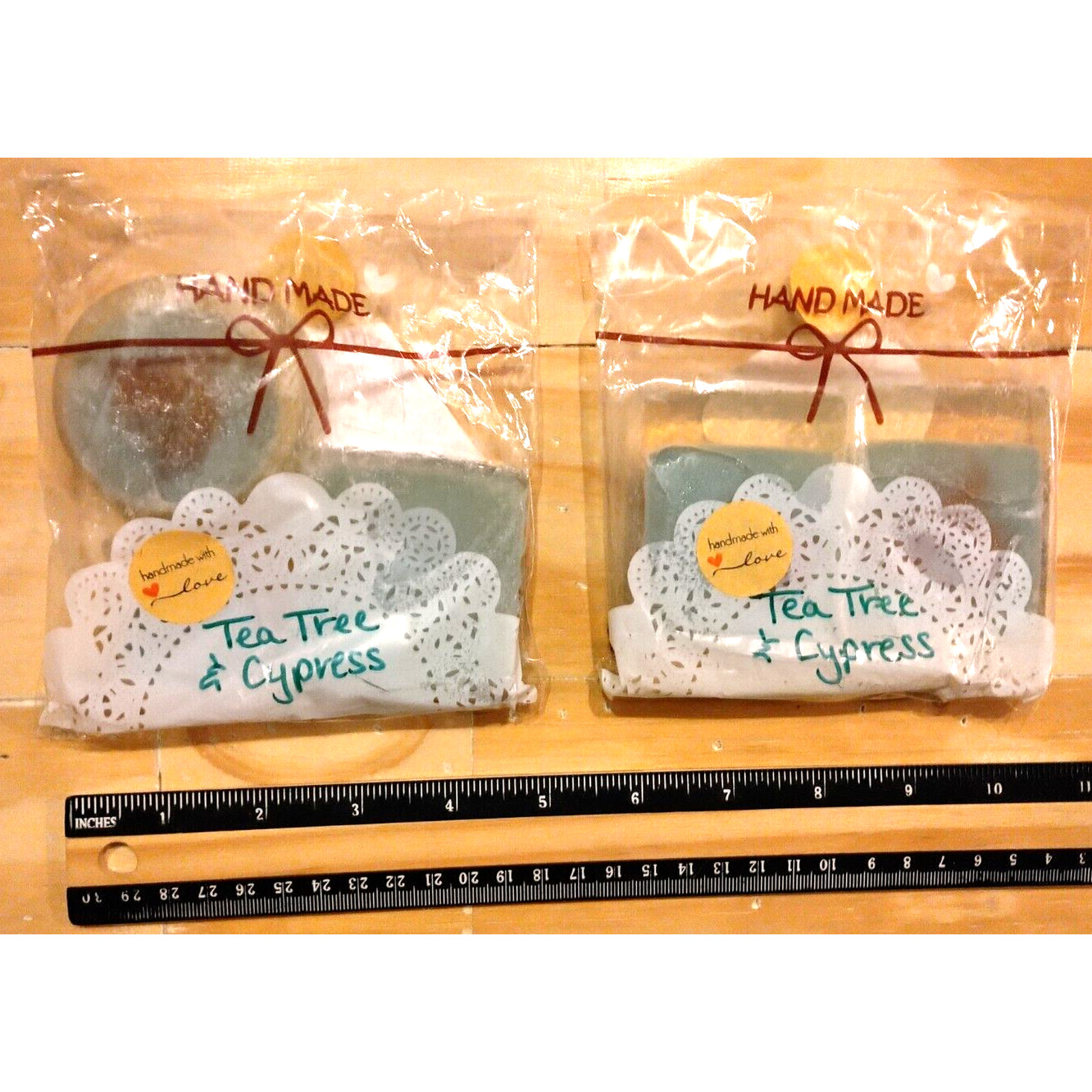 Tea Tree & Cypress Home Crafted Essential Oil Soap! Cleansing Soaps Natural 2 Pk
