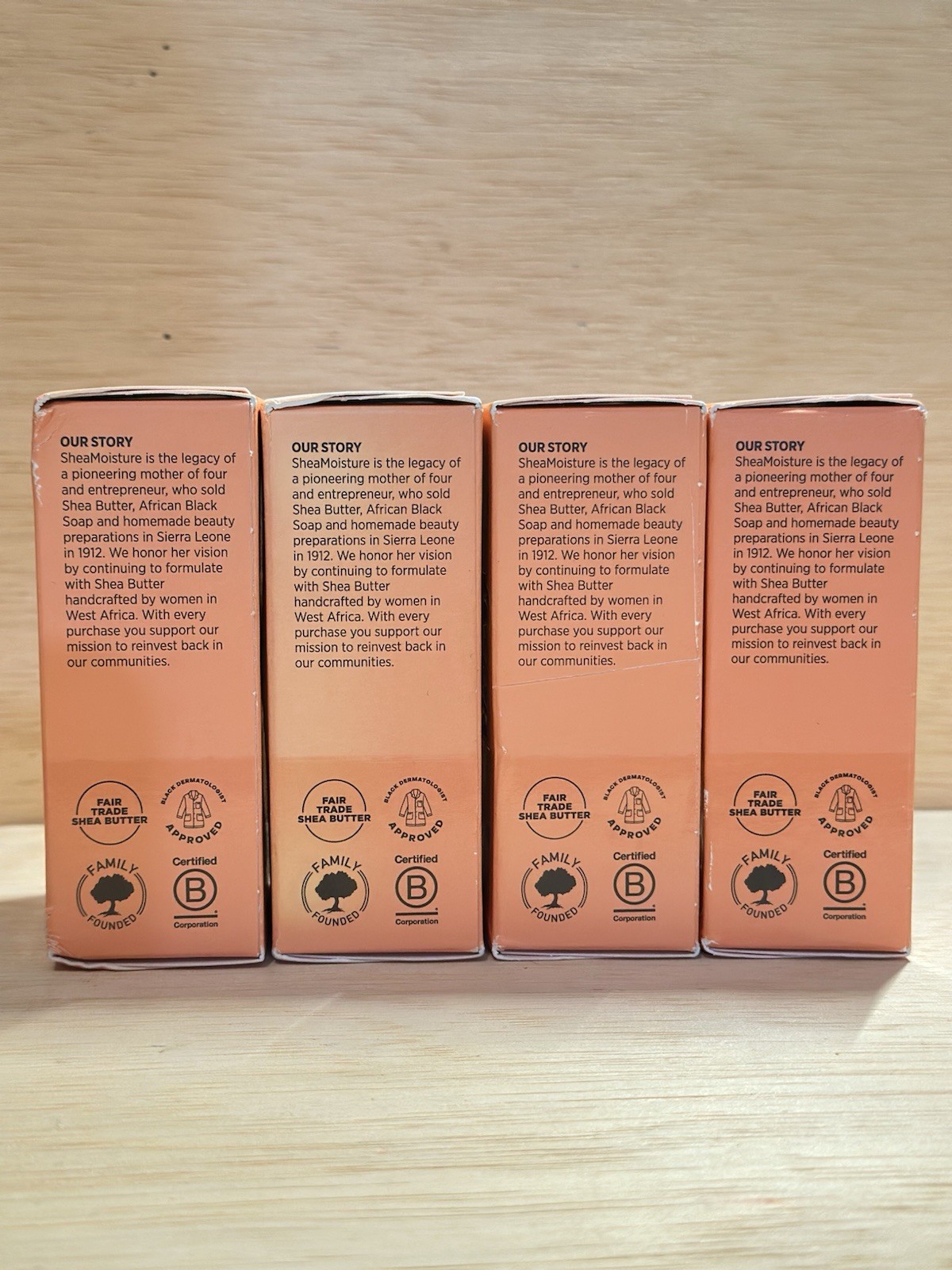 4-Shea Moisture Coconut Hibiscus Shea Butter Soap Bars w Songyi Mushroom-8 oz Ea