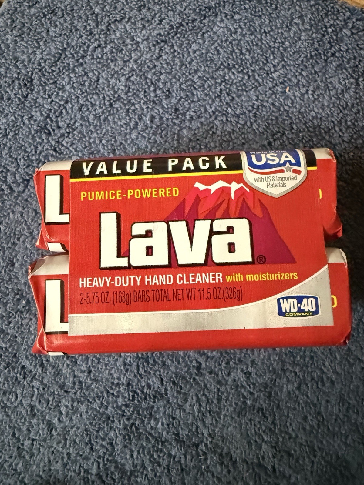 Lava Hand Soap 5.75 oz Bar Heavy Duty Pumice Powered Cleaner, WD40 . 6 Bars