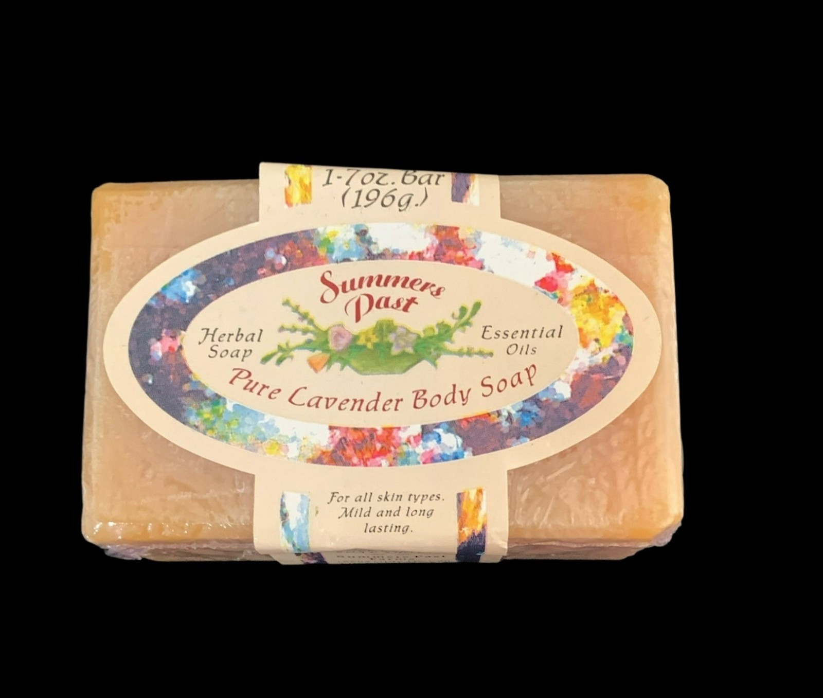 Summers Past Pure Lavender Body Soap 1.7 Oz Herbal Essential Oils