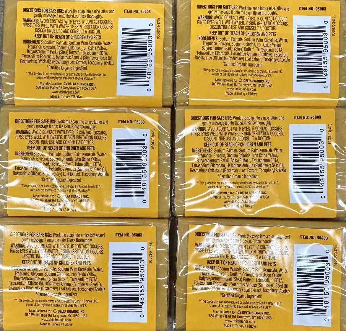 Raw Shea Butter Soap By Personal Care COMPARE TO Shea Moisture Soap 6pc