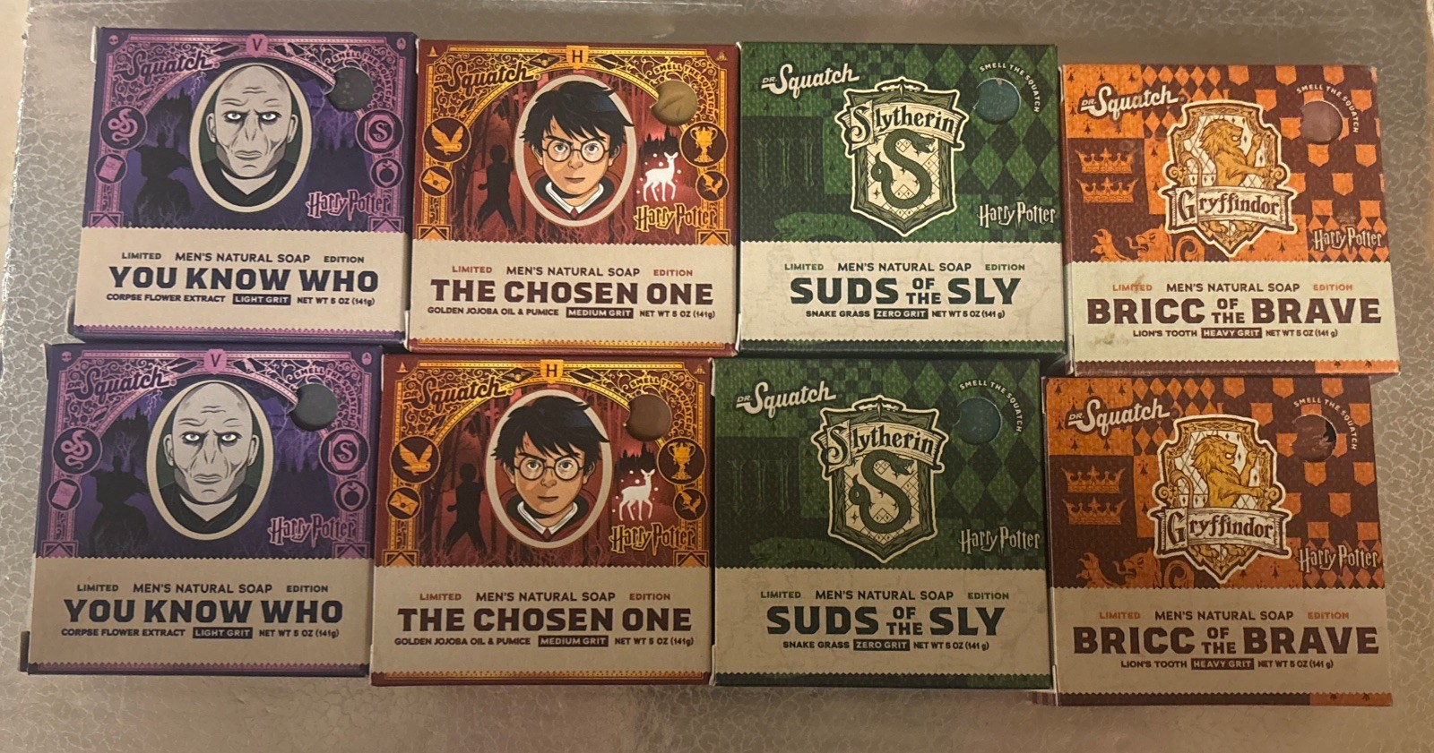 8 Pk Dr Squatch Harry Potter Limited Edition Natural Bar Soap 2x Each Bar