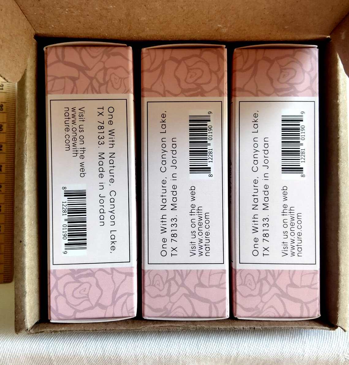 Three pack One with Nature feminine cleansing bar soap natural skincare 3.5 oz!
