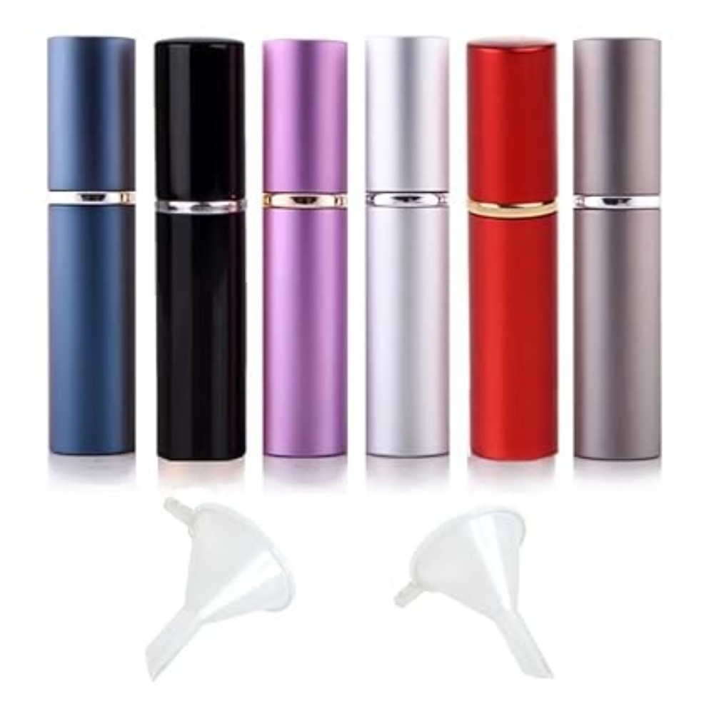 GOLF 6pcs Mini Refillable Perfume Bottles – Botellas de Perfume Recargables, 6ml