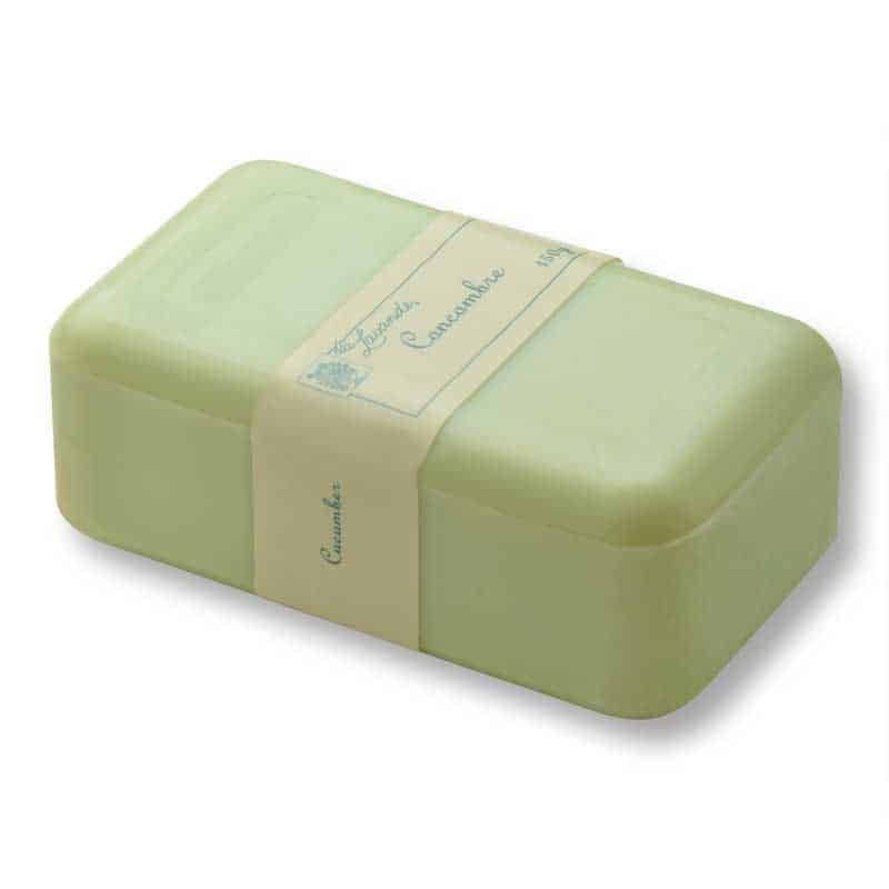 French Milled Hand & Body Soap-Cucumber by La Lavande-150g Imported All Natural