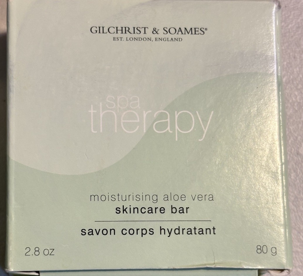 New Gilchrist & Soames Spa Therapy Moisturising Bar, Aloe Vera 2.8 oz & 1.5 oz
