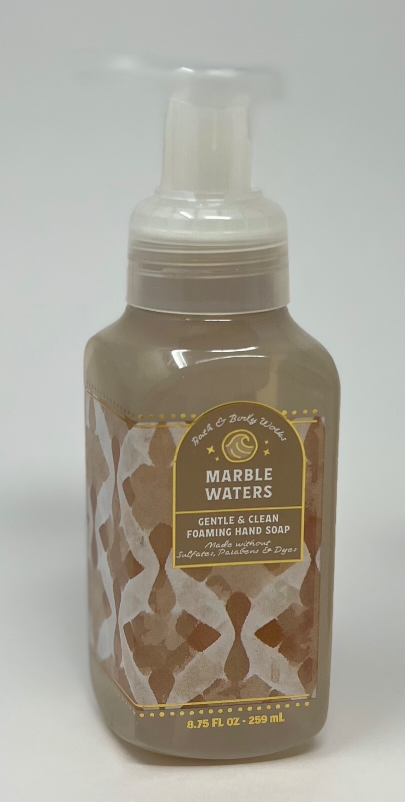 3 BATH & BODY WORKS MARBLE WATERS GENTLE CLEAN FOAMING HAND SOAP WASH FOAM PUMP