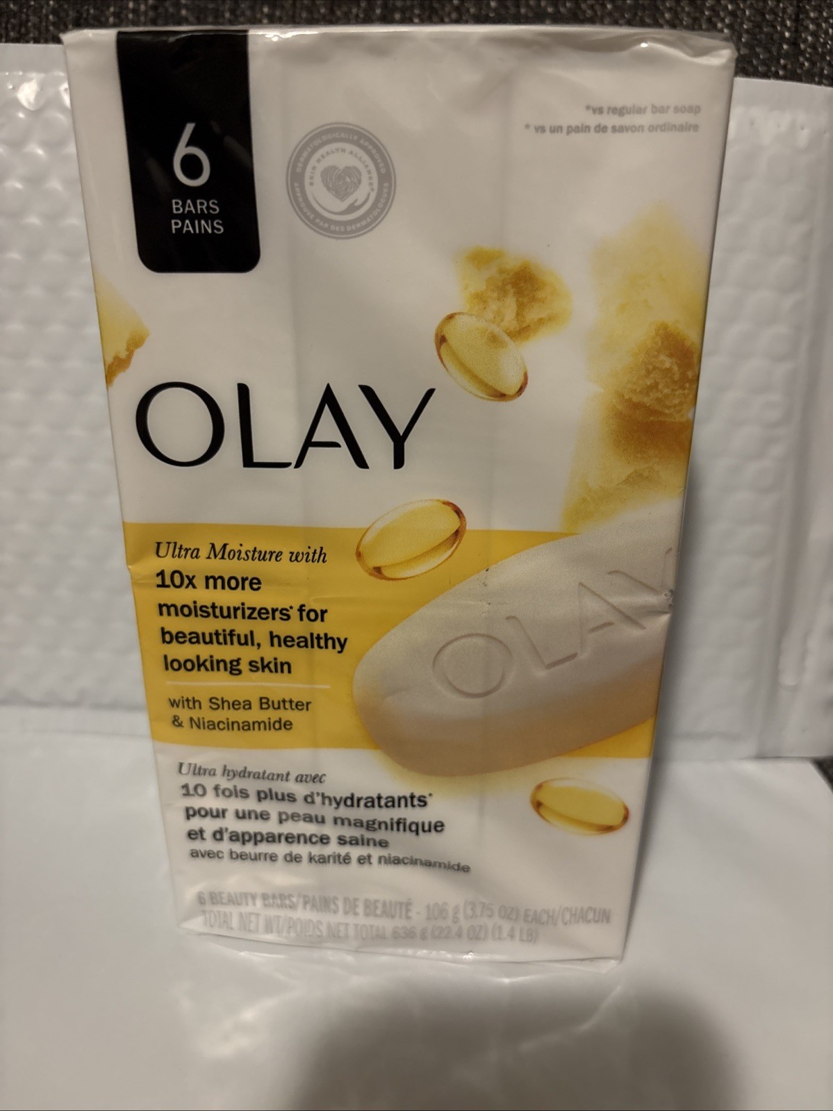 6 X Olay Ultra Moisture with Vitamin B3 Complex Shea Butter Bar Soap 3.75oz 6ct