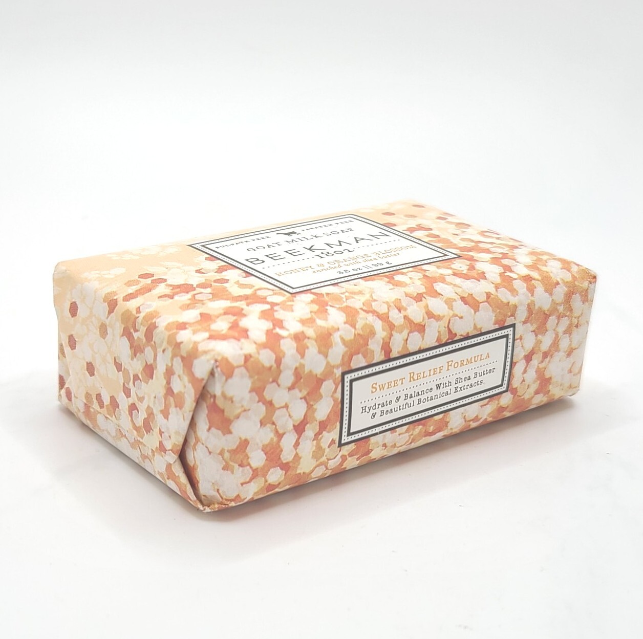 Beekman 1802 Goat Milk Soap HONEY & ORANGE BLOSSOM w/ Shea Butter 3.5oz / 99g