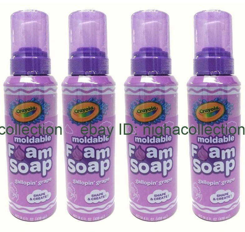 ( Lot 12 ) Crayola Shape & Create Gallopin’ Grape Moldable Foam Soap 14.4 oz