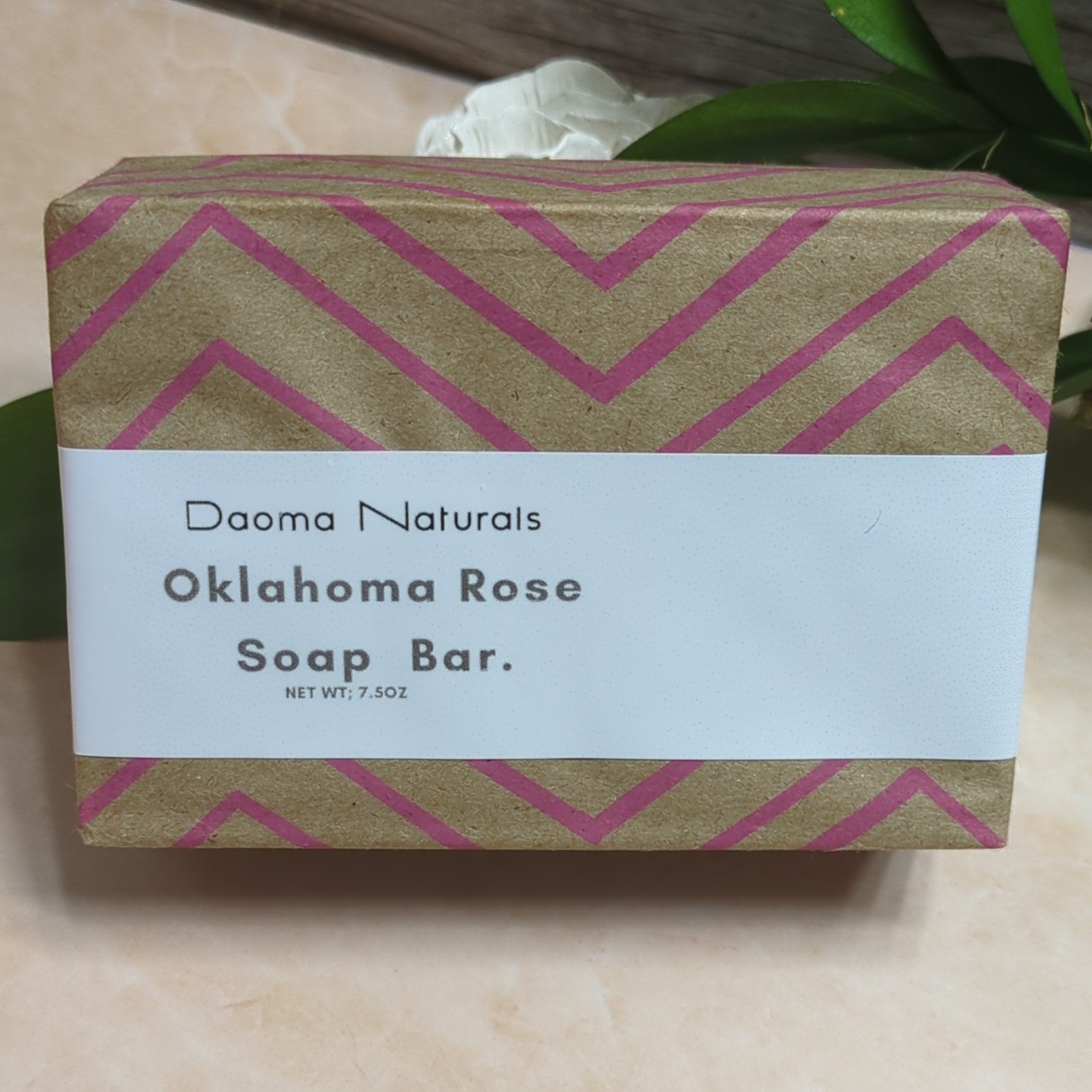 Daoma Naturals Rose Soap Bar 7.5 oz Brown Pink Body Unisex