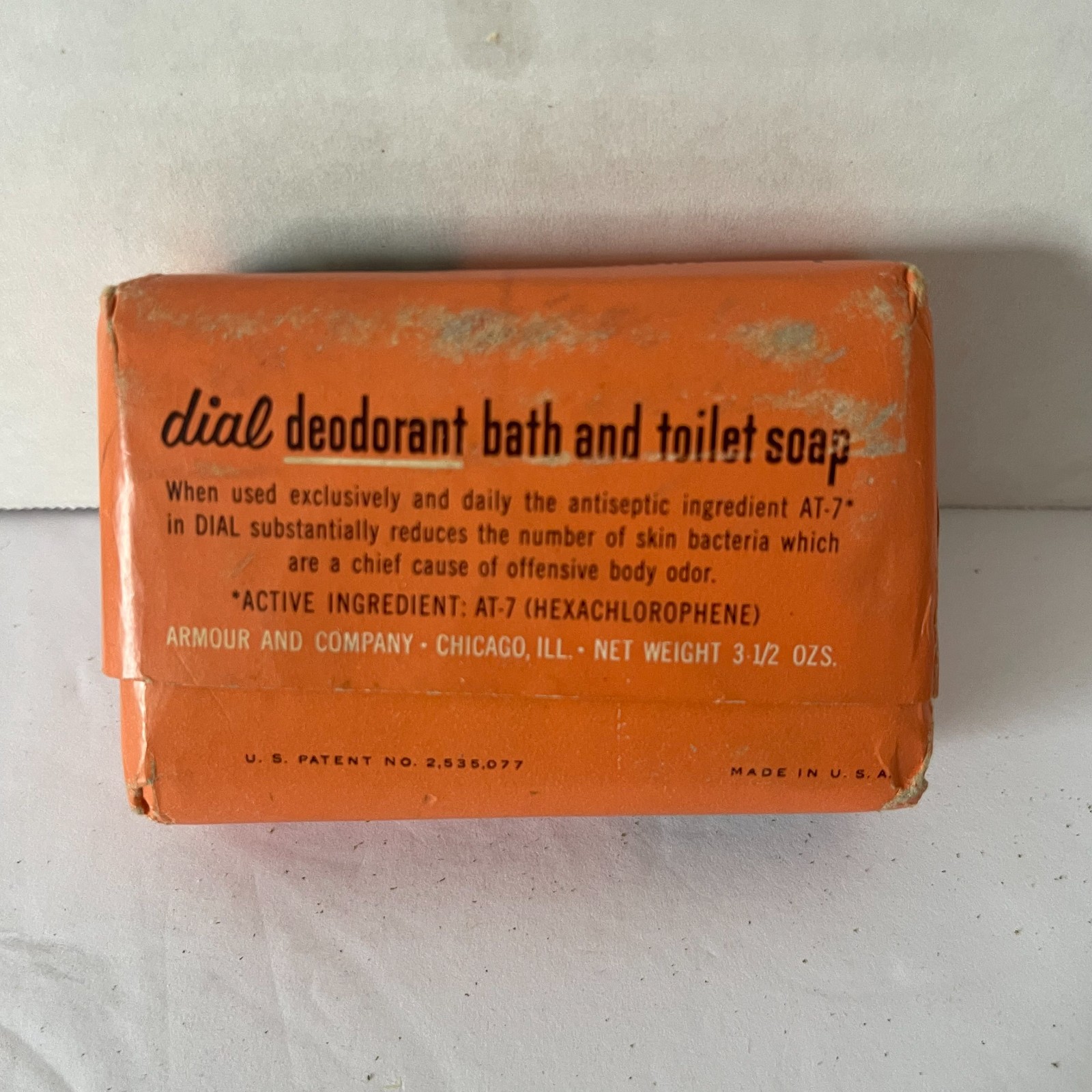 Vintage NEW DIAL Deodorant Bath & Toilet 3.5 oz Soap Bar Made in the USA