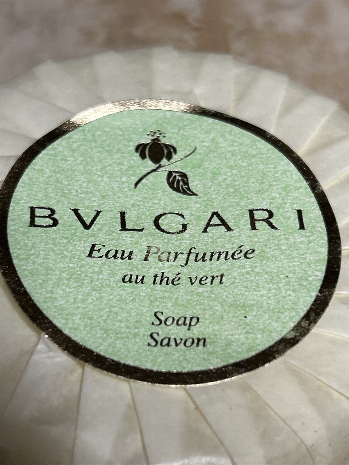 New Bvlgari Eau Parfumee au the vert 2.6 oz Soap Savon