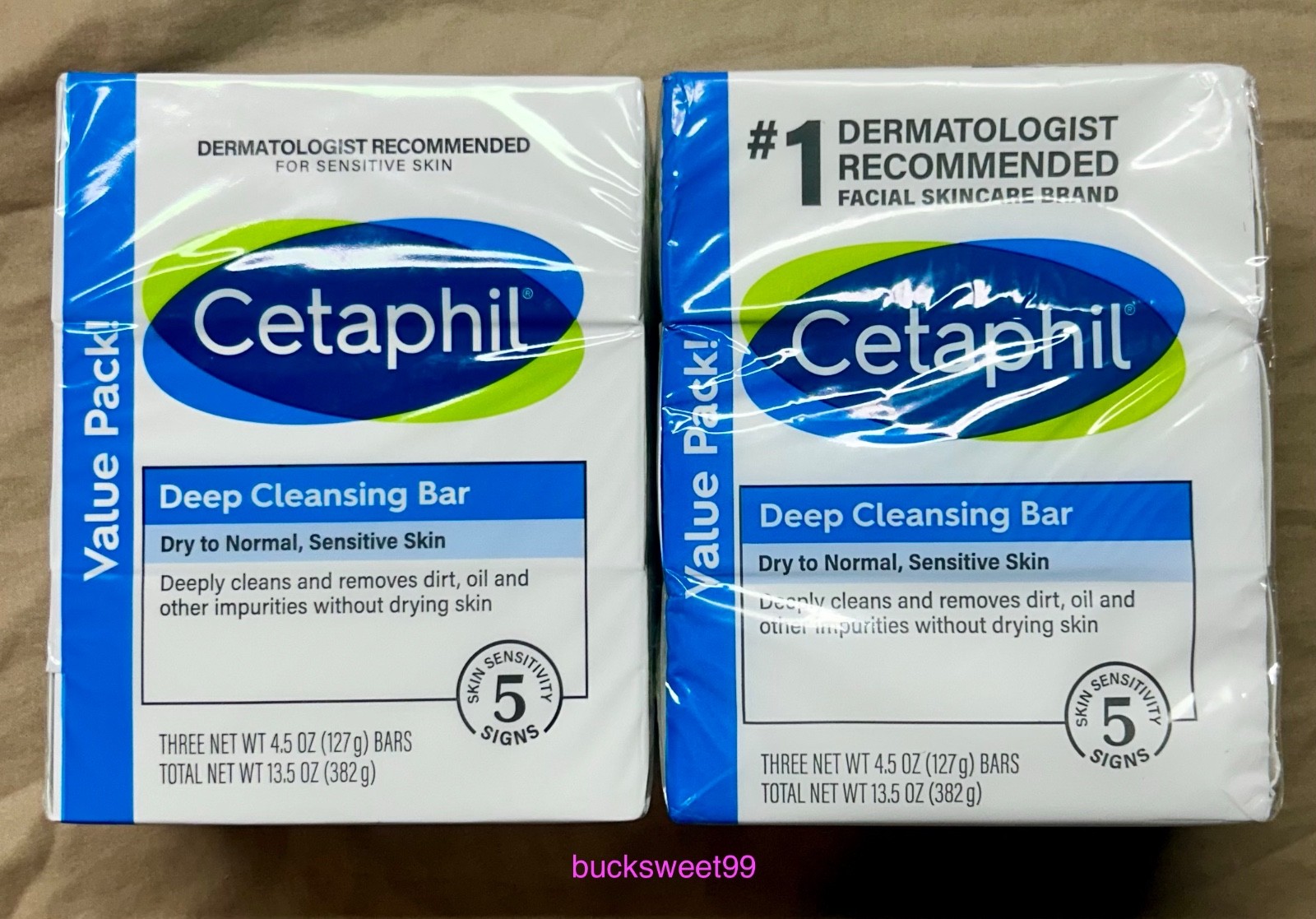 Cetaphil Deep Cleansing Bar – 6 BARS TOTAL