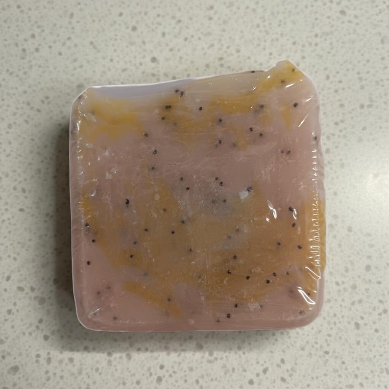 Lemon Poppy Seed Soap | Cold Process Essential Oil Bar | Handmade