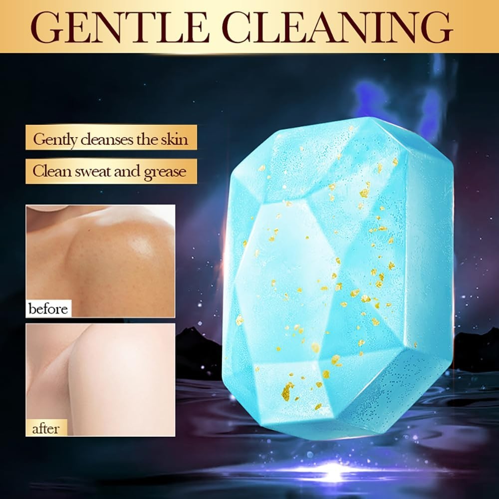 Gentle Handmade Bluebells Soap – Exfoliating Cleansing Bar for Face & Body Care