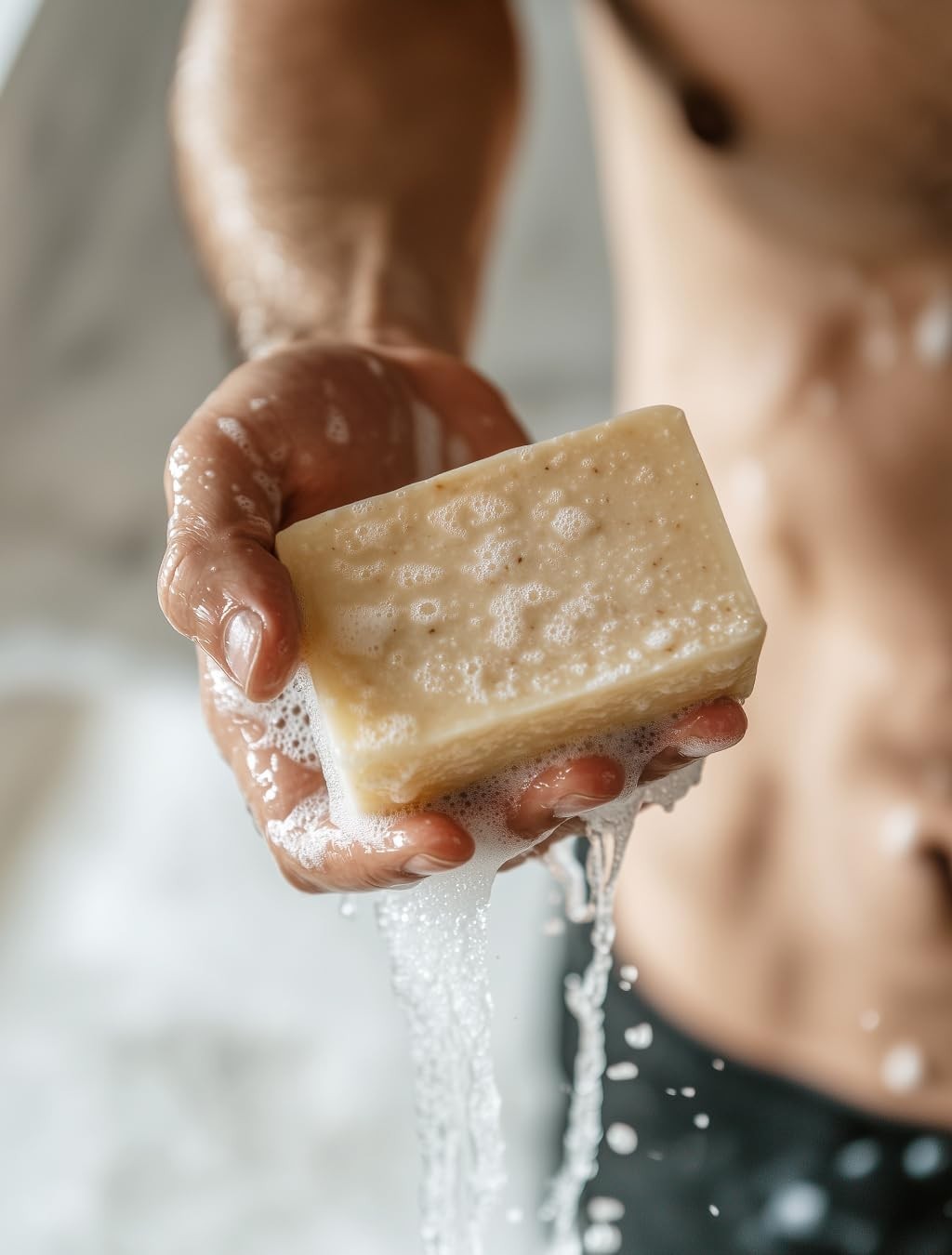 Handmade Natural Bar Soap Cold Pressed For Face And Body, With Essential Oi…