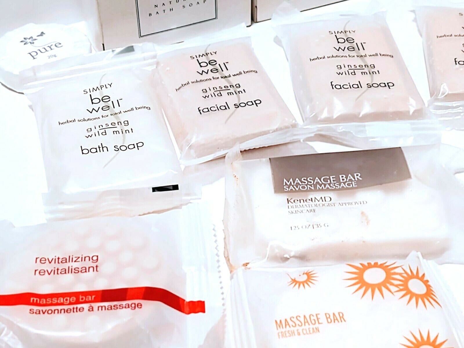 Bath Body Be Well Kenet MD Chopard Travel Soap lot 20 bars Assorted
