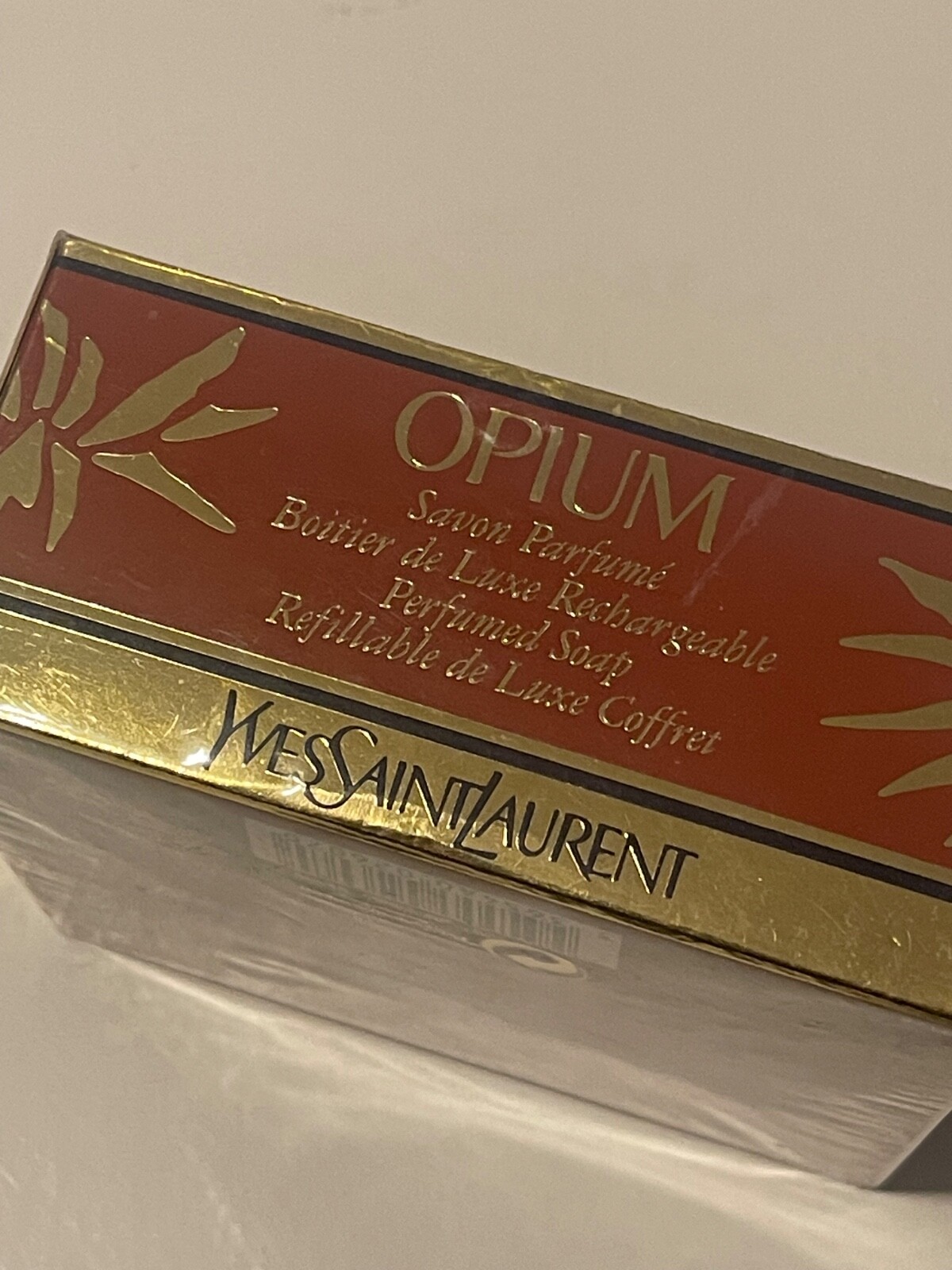 YSL YVES SAINT LAURENT OPIUM PERFUMED SOAP 3.5 OZ. WITH CASE SEALED DISCONTINUED