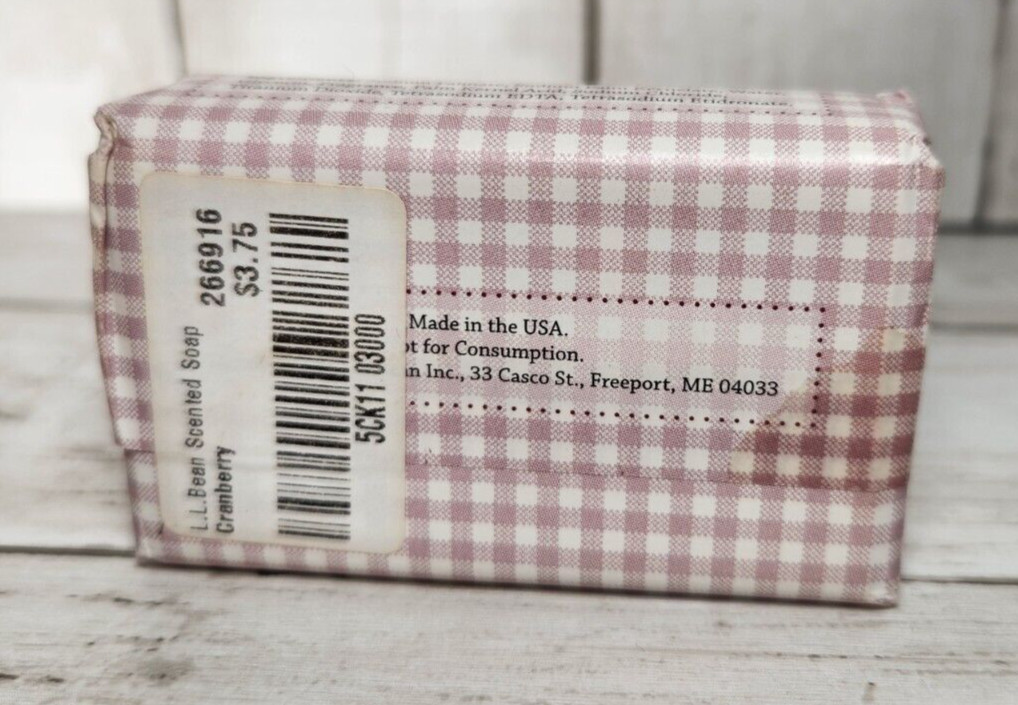 L.L. Bean LL Cranberry Scented Soap 3oz
