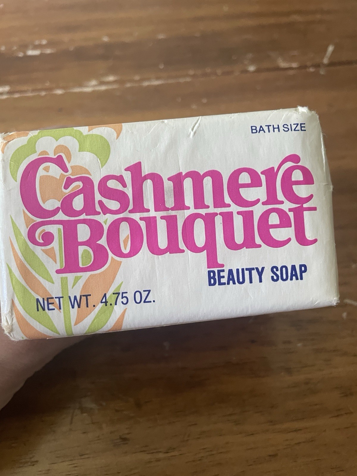 NOS Vintage Cashmere Bouquet Beauty Bar Soap 3 Bath Sz 4.75 Oz Bars For Deedyt