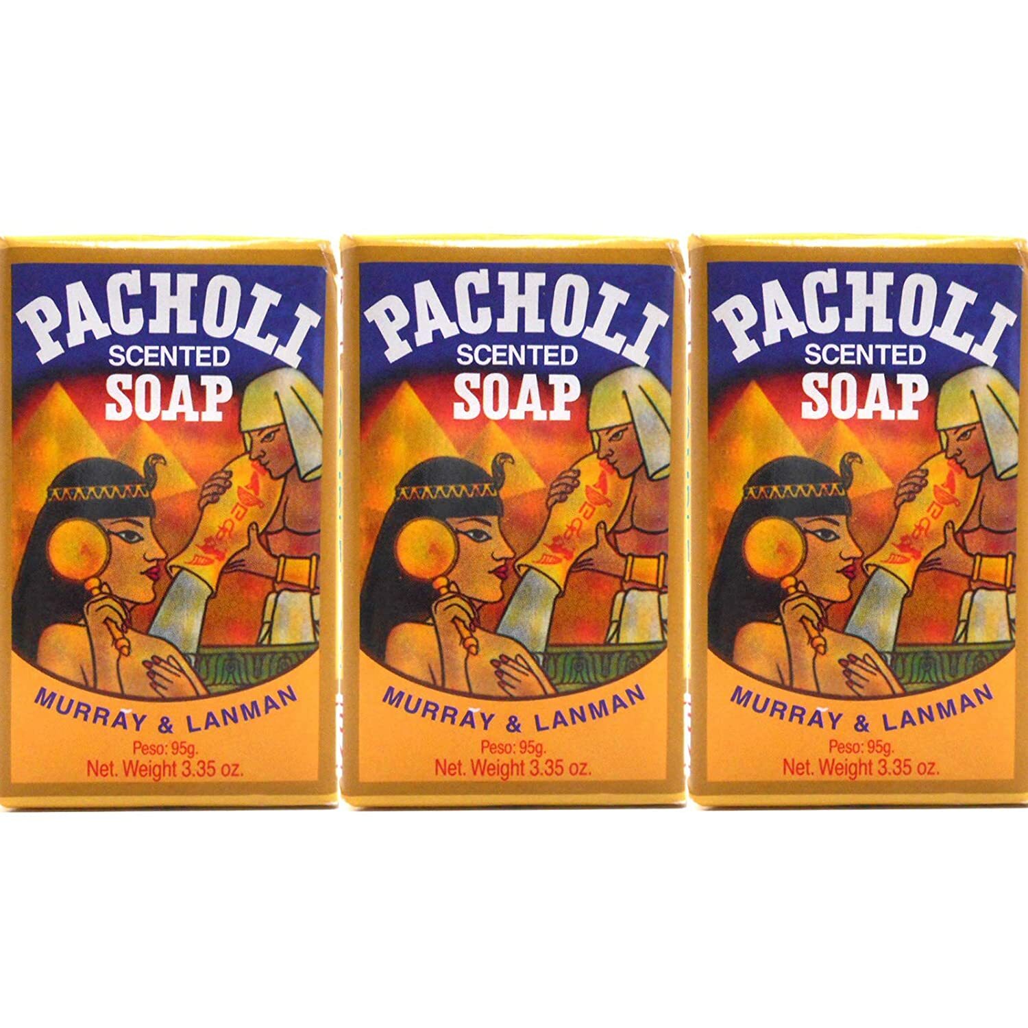 3-Pack Murray & Lanman Pachouli Scented Soap 3.3 oz (95 gr)