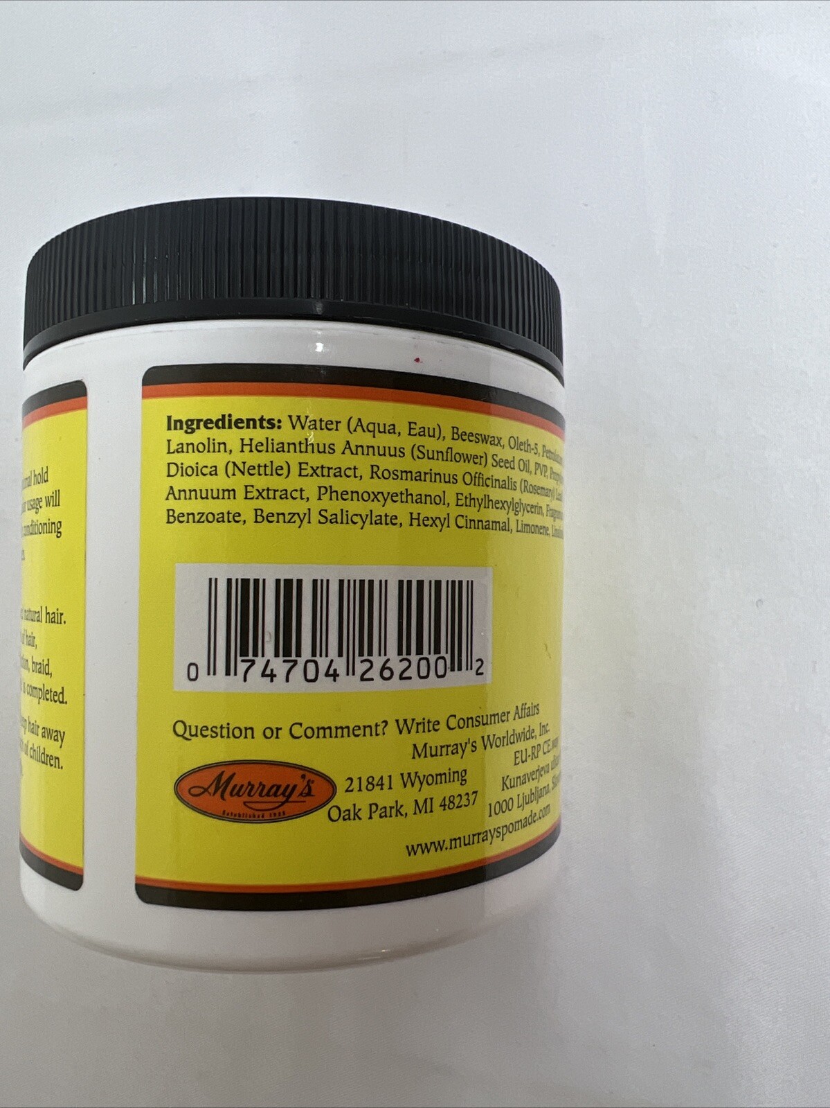 Beeswax Natural-Loc For Natural Styles Molding Paste Jar Net Weight 6 Ounce