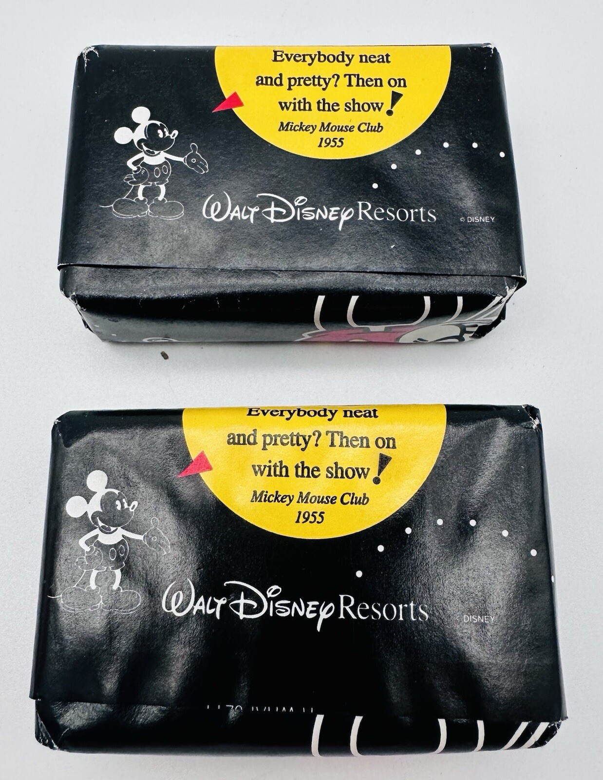 Vintage WALT DISNEY RESORT Mickey Mouse Bath Soap Bar 3 oz – Lot of 2