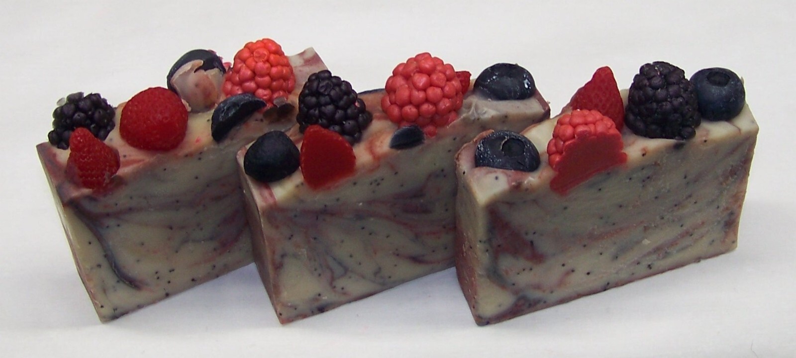Berryliscious Blue Poppy Seed Goat Milk Soap-Natural & Organic by MJR Soaps