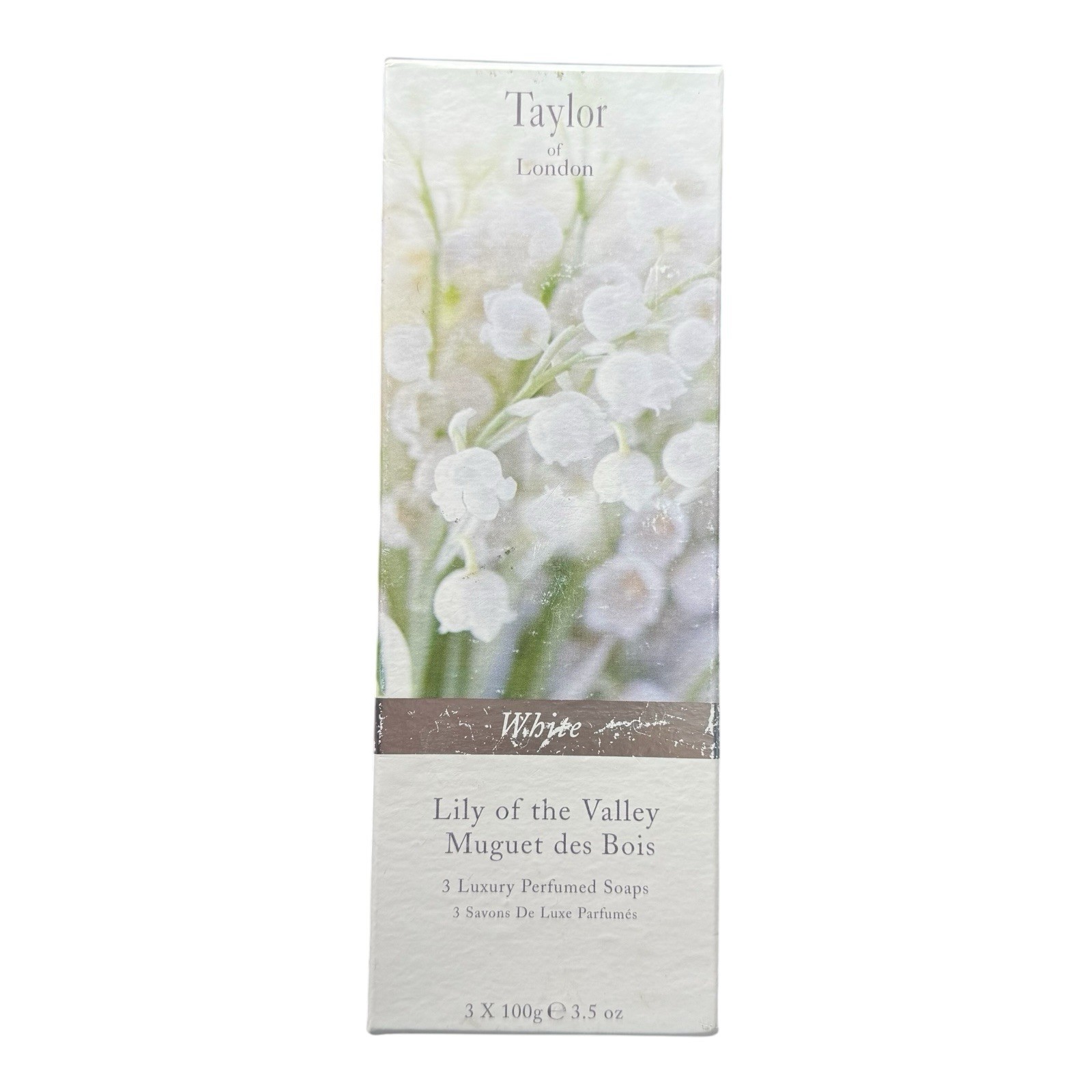 Lily of the Valley by Taylor of London 3 x 3.5 oz luxury perfumed soaps NEW