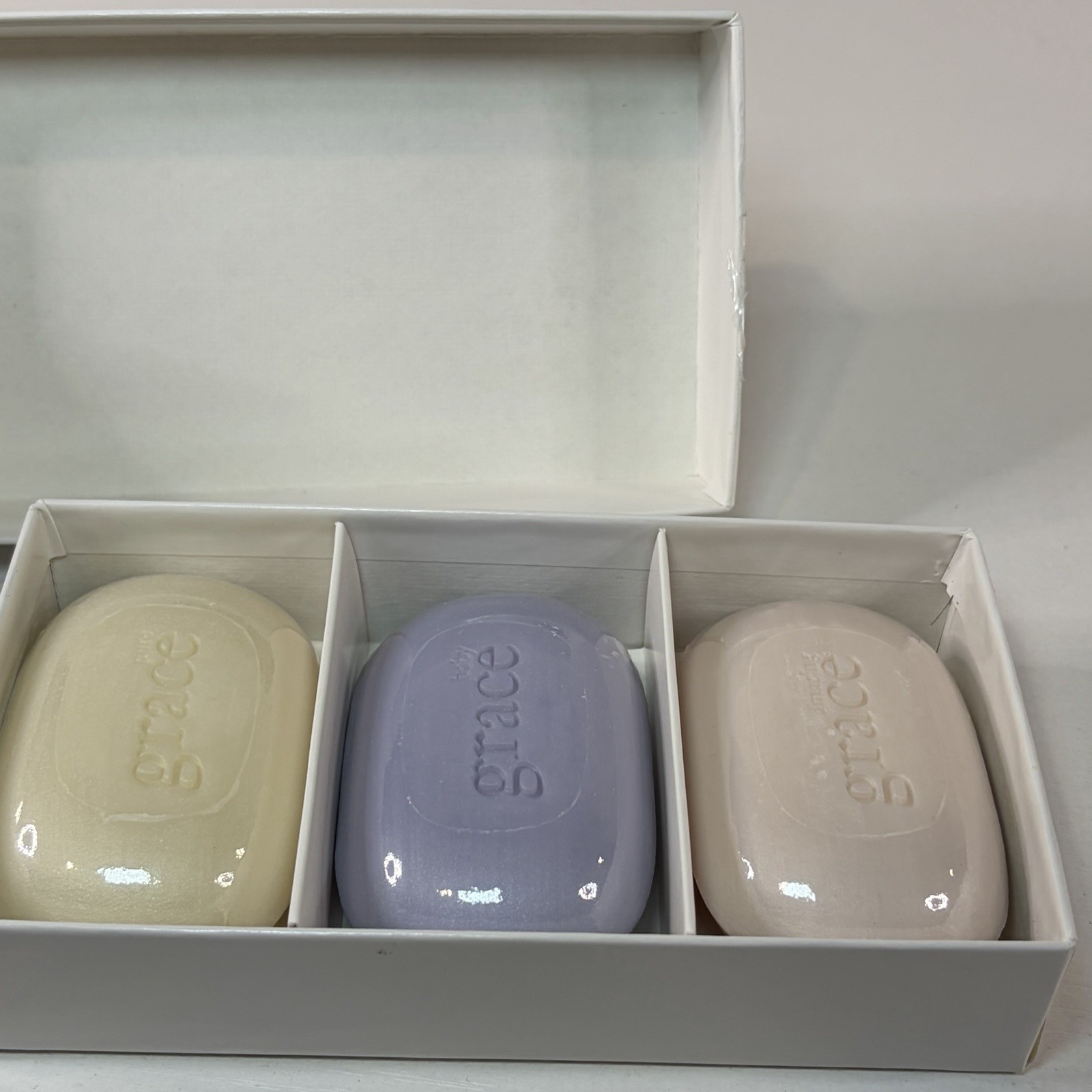 Philosophy State of Grace Boxed & Sealed 3 Bars Soap Amazing Baby Pure Grace New