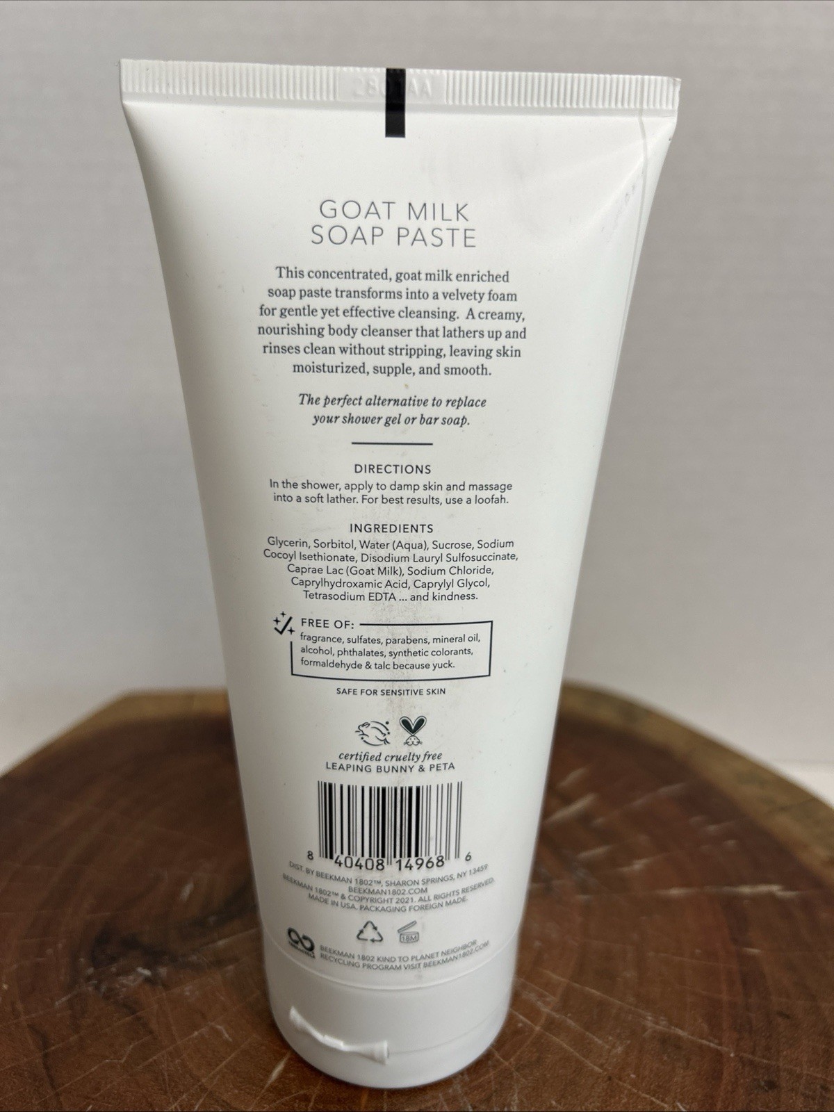 NEW Beekman 1802 Pure Goat Milk Soap Paste 8 oz NEW SEALED