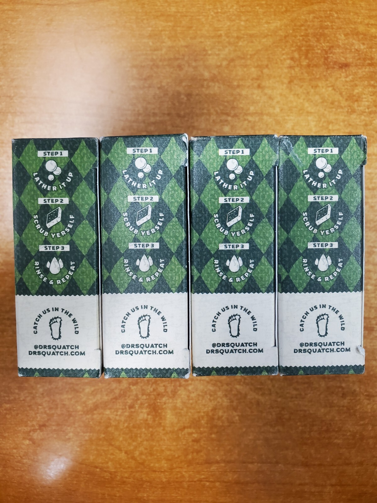 4 Bars: Dr. Squatch Bar Soap Harry Potter *SLYTHERIN* Zero Grit (2881)