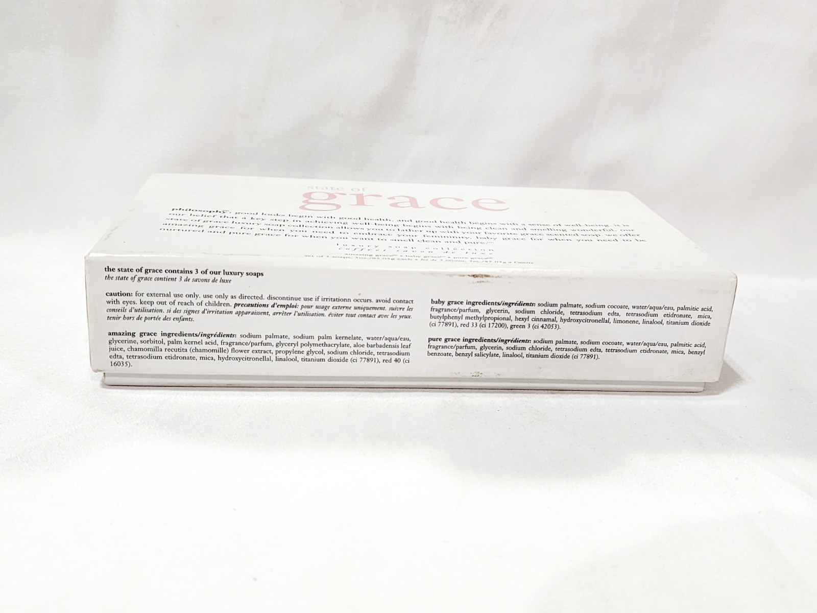 Philosophy State of Grace AMAZING BABY PURE Luxury Soap Bar Set 3 oz/85.05g New