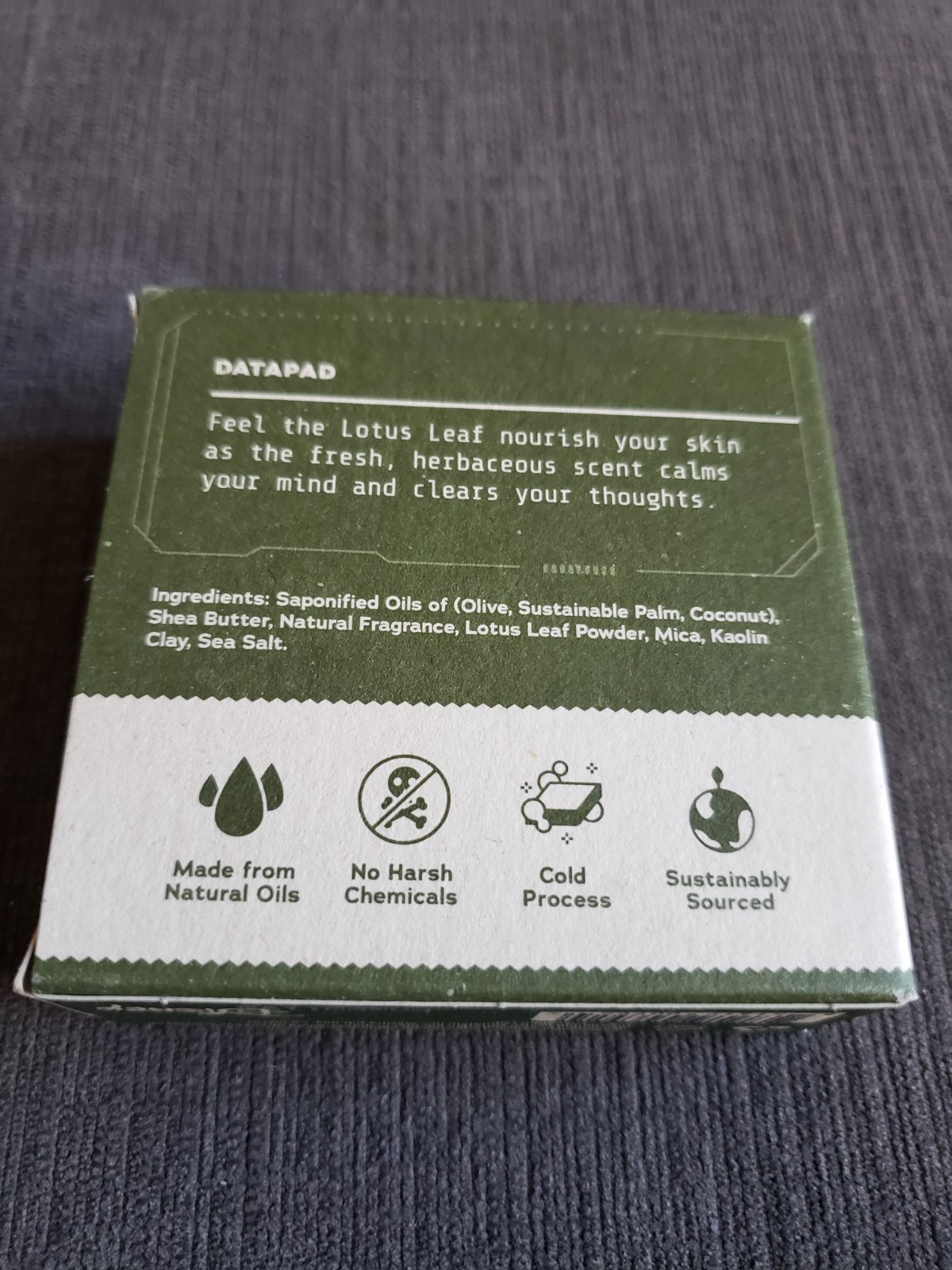 Dr. Squatch Star Wars Yoda Soap Bar 5oz ZERO GRIT – Lotus Leaf – BRAND NEW!