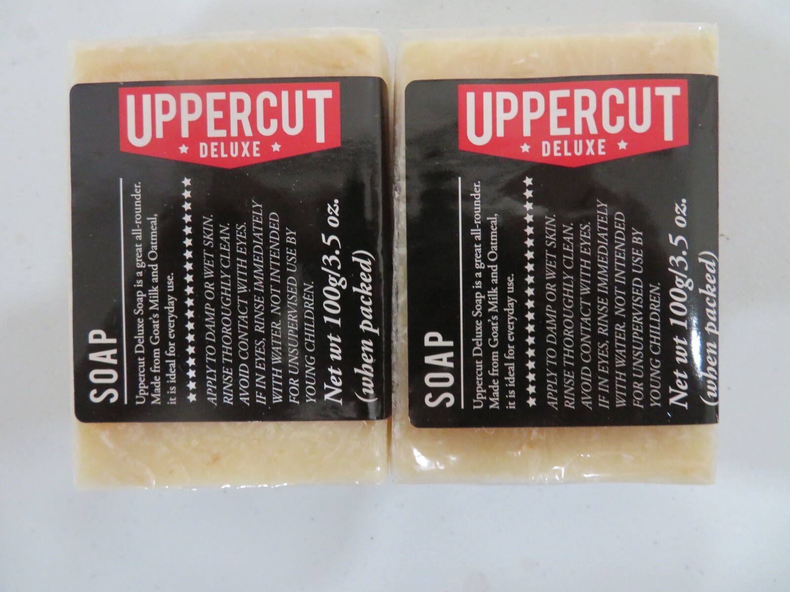 UPPERCUT DELUXE Goat’s Milk Oatmeal Unscented Body Soap Bar 3.5 Oz ea (Lot of 8)