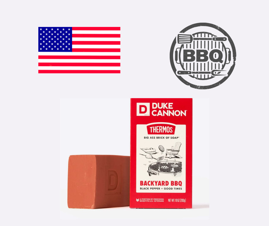 Duke Cannon Thermos™ Big Ass Brick Soap Backyard BBQ Ltd Ed Men Benefit USA Vets