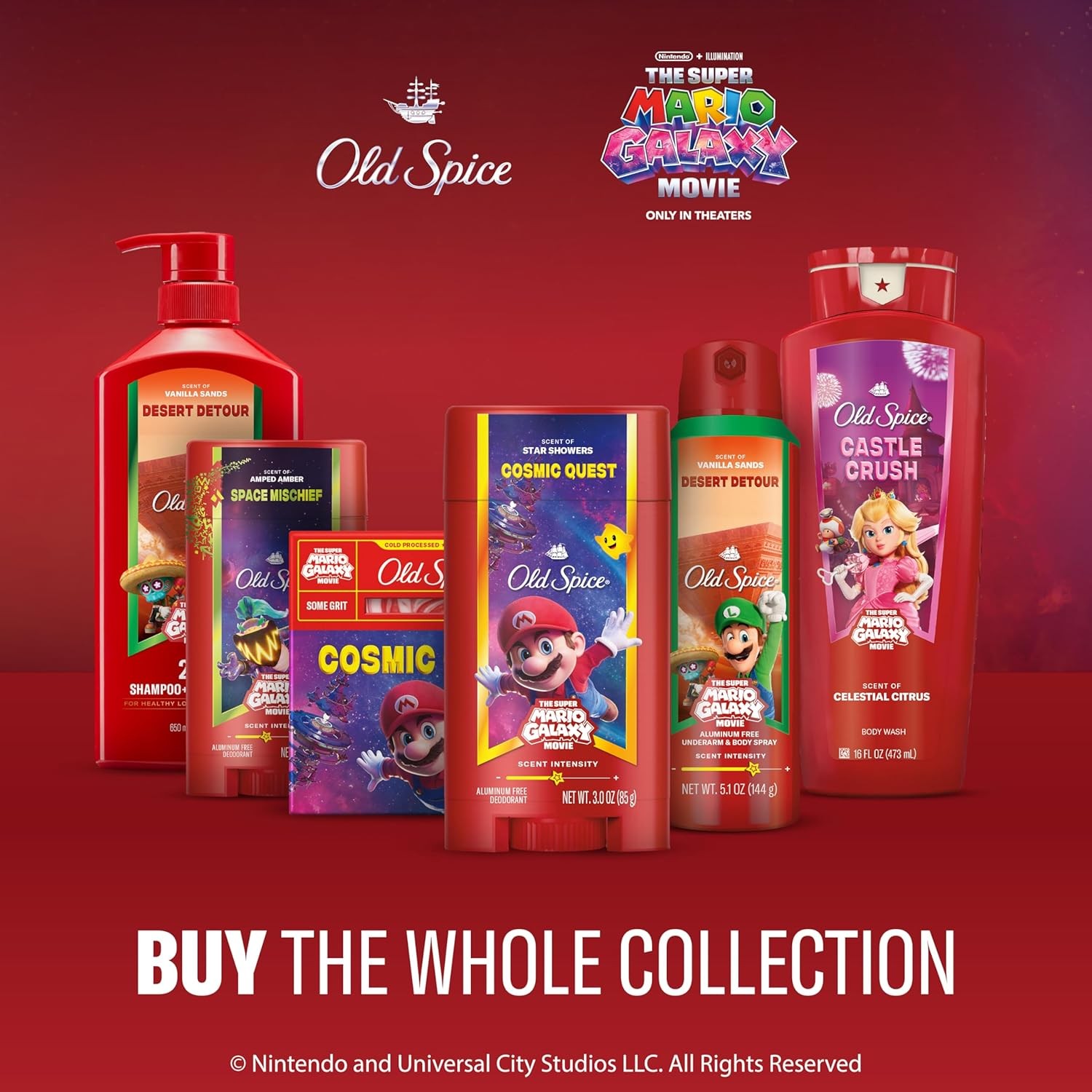 Old Spice Bar Soap for Men, x The Super Mario Galaxy Movie, Cold Pressed with Gr