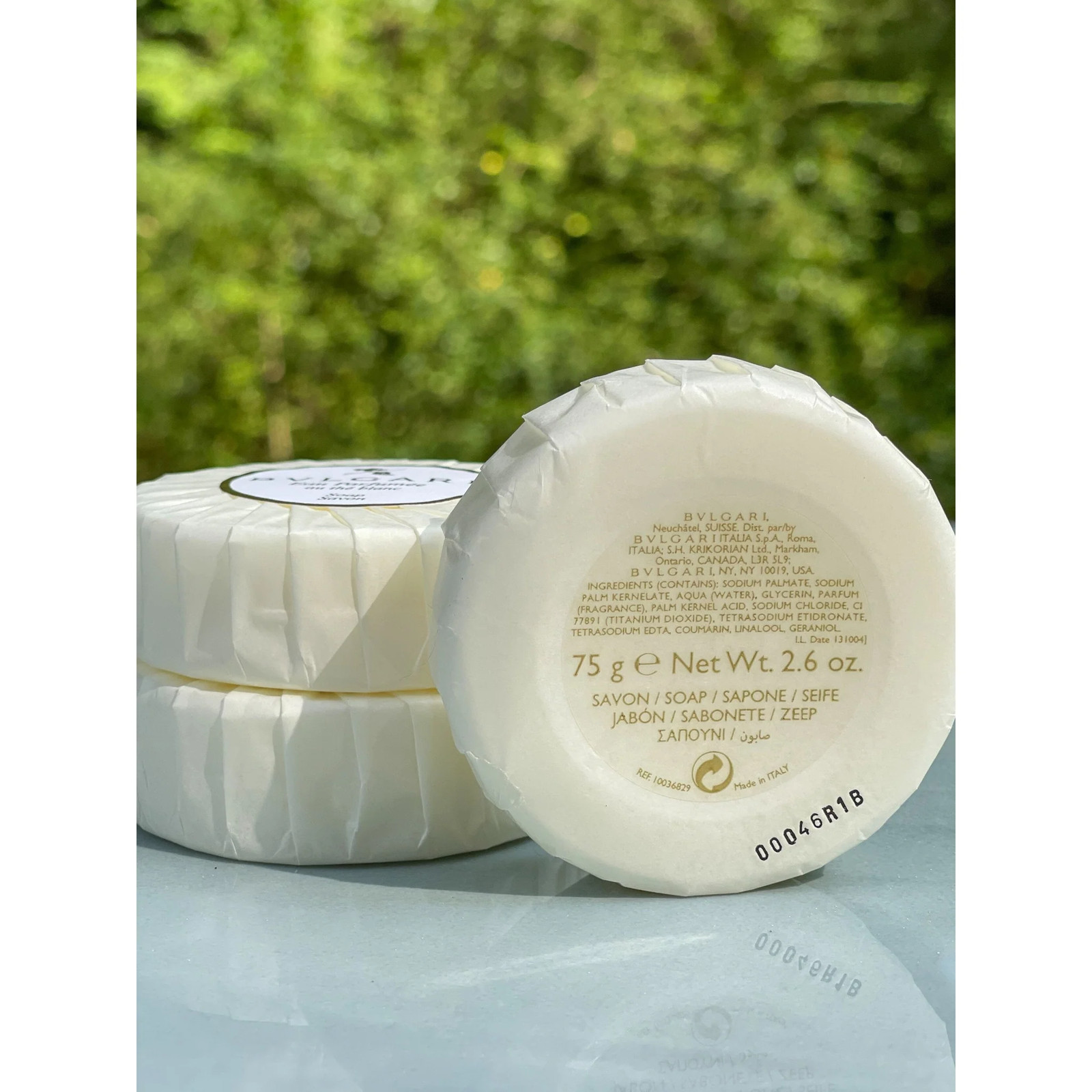 Bvlgari Au the Blanc White Tea Luxury Soap 75g – Set of 6