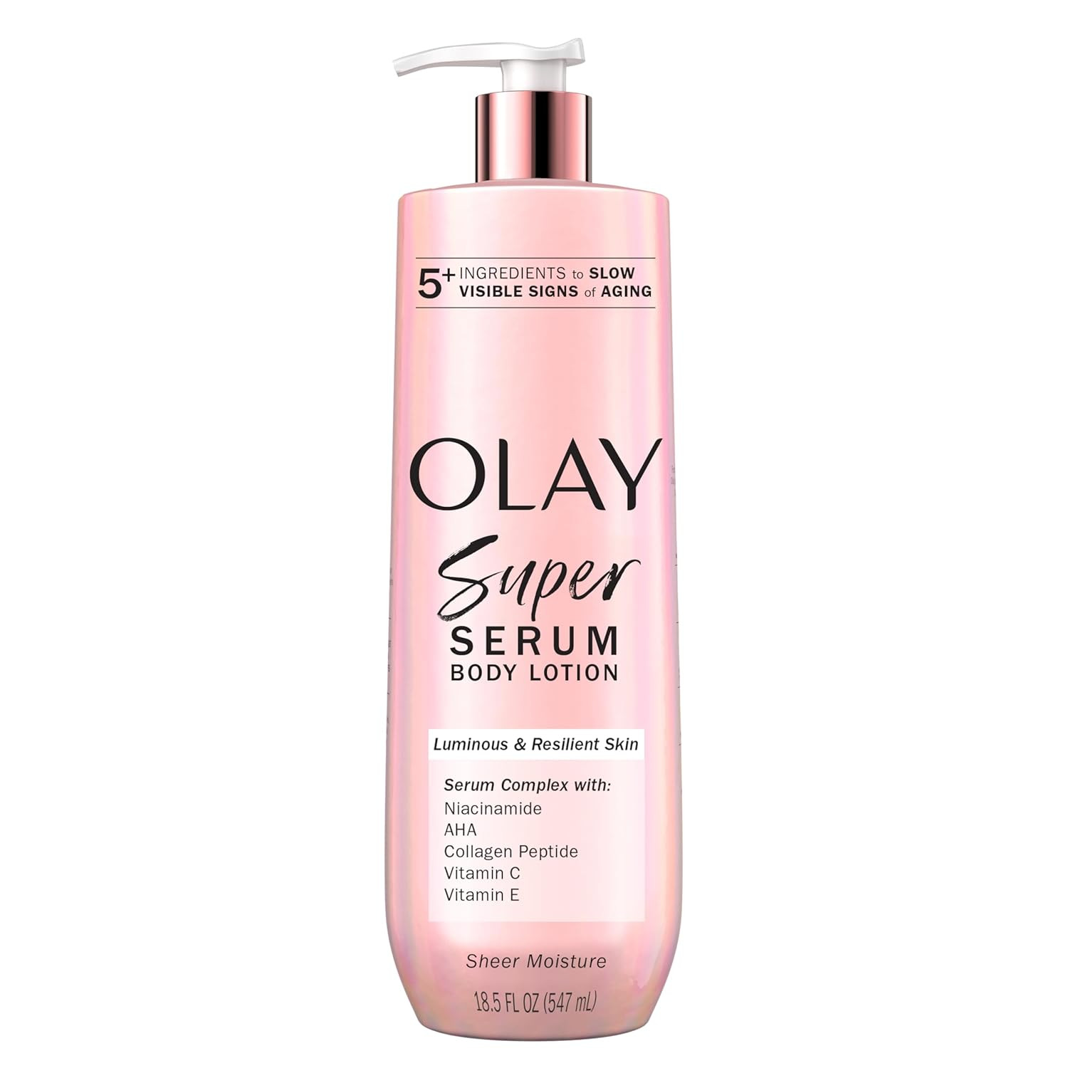 Olay Super Serum Hand & Body Lotion for Dry Skin, 24Hr Long Lasting Hydration, 5