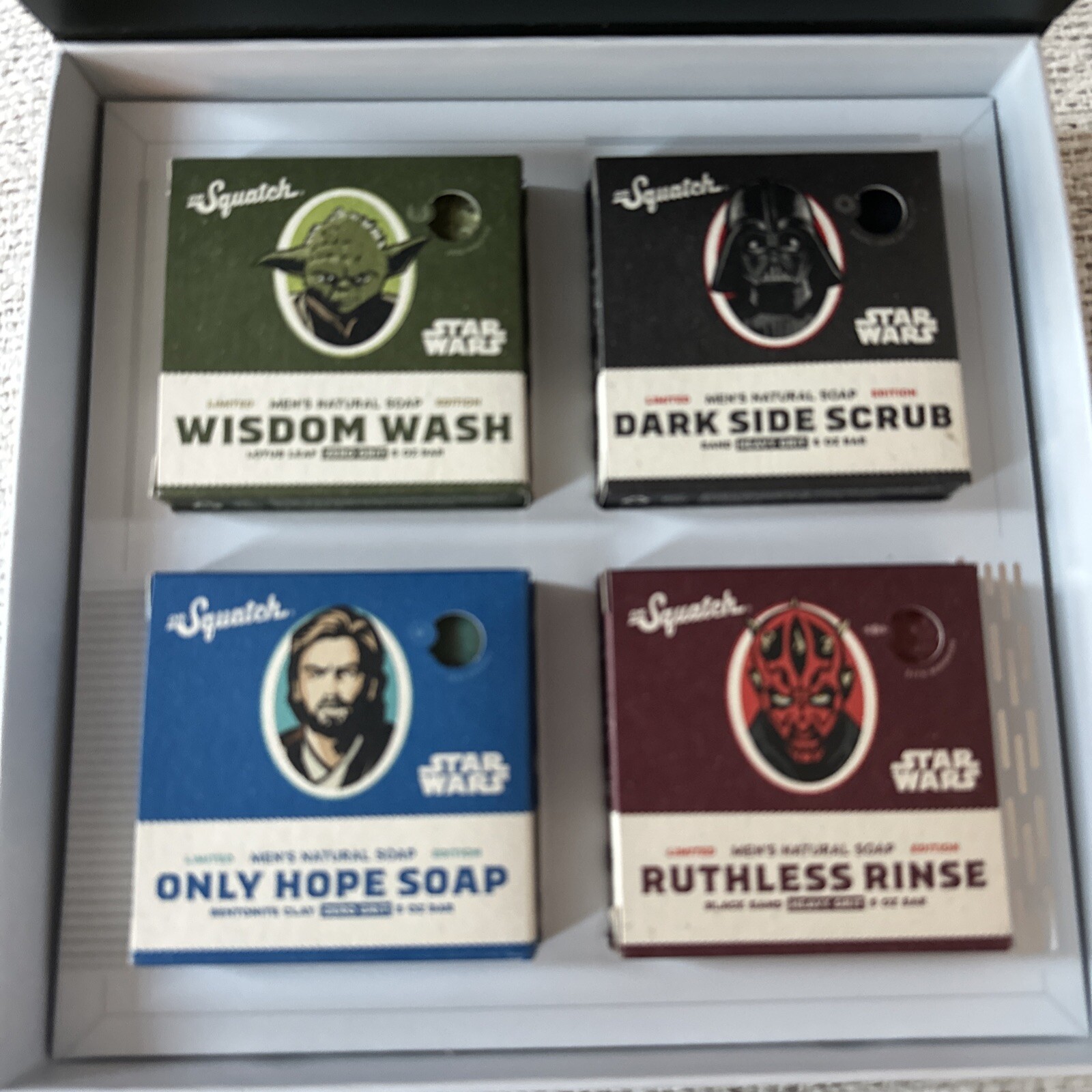 Dr. Squatch Soap STAR WARS Collection I w/Limited Edition Collectors Box – New