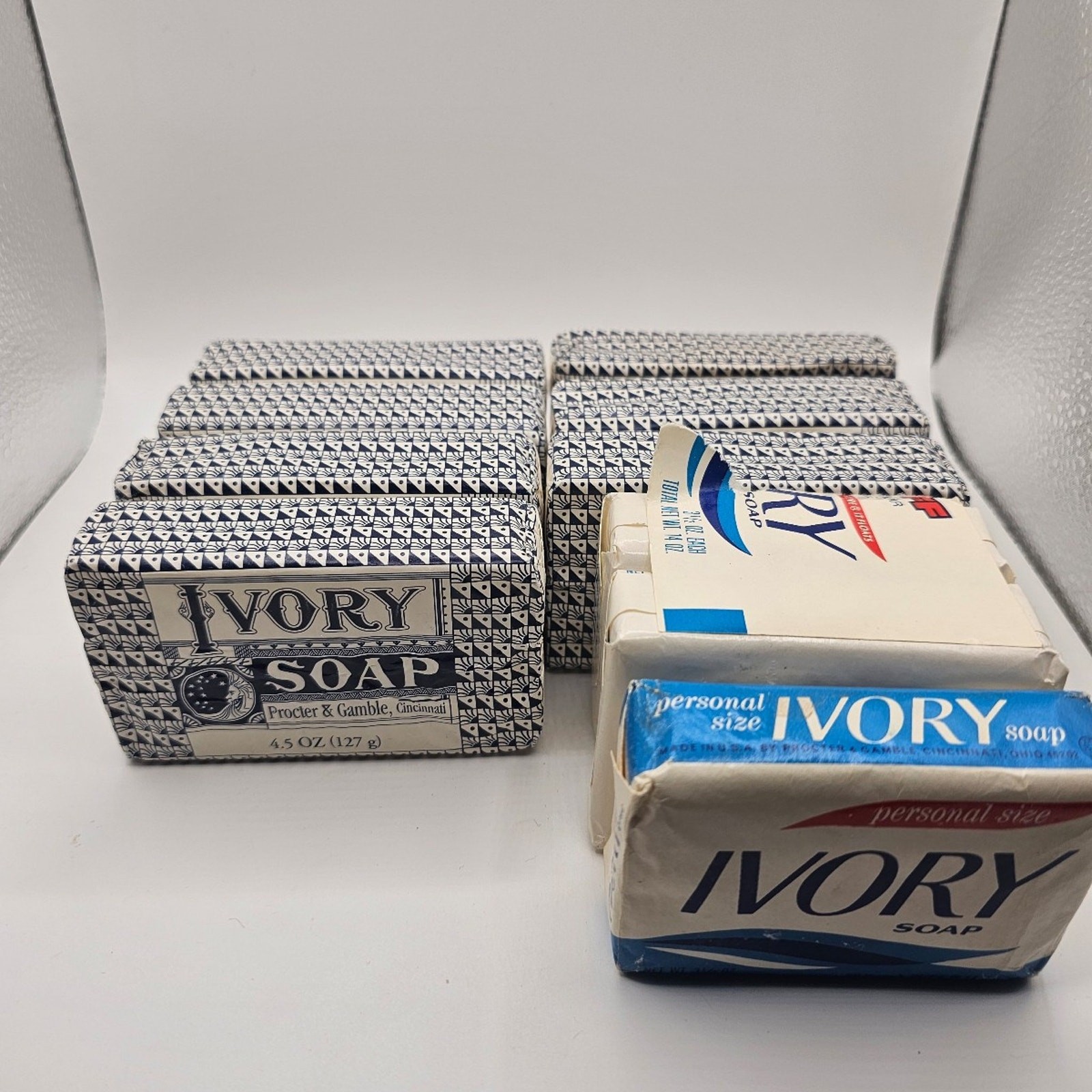 Variety of Vintage Ivory Bar Soap (10 Bars Total) 3.5oz & 4.5oz