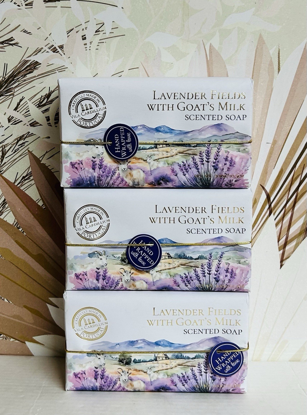 3-Pack Vila Cardillium ~ Lavender Fields Scented Bar Soap with Goat’s Milk