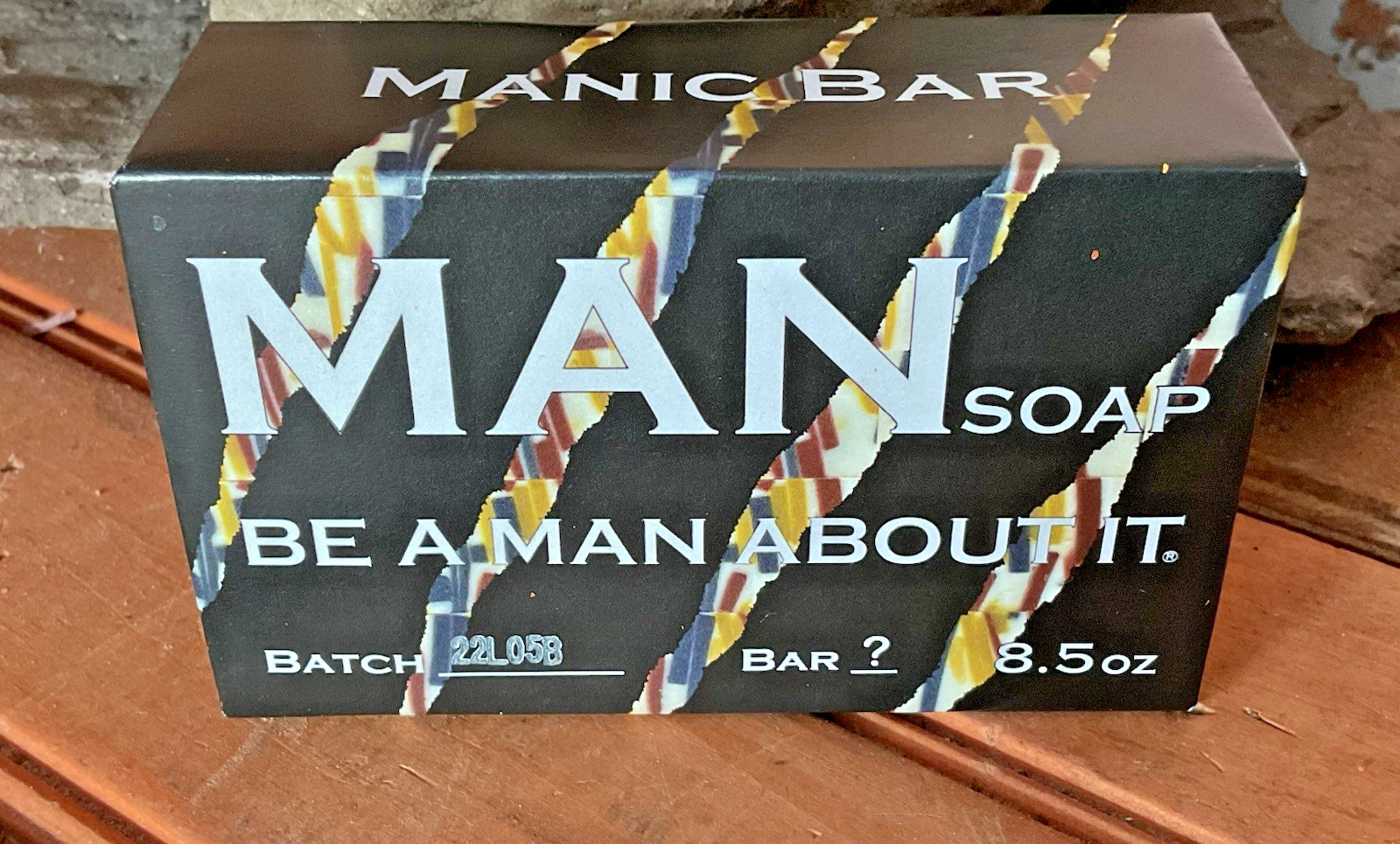 Small Batch “Manic Bar” Handcrafted “Be a Man About it” Soap…Ships Free!