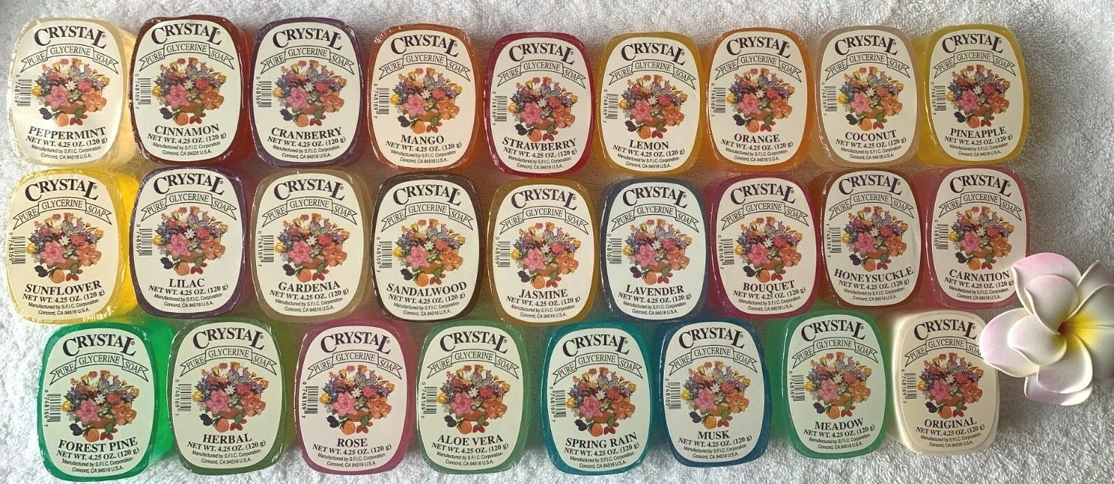 CRYSTAL PURE GLYCERINE Soap***U chOOsE scEnt(s)***4.25 oz/120 g~BRAND NEW~SEALED