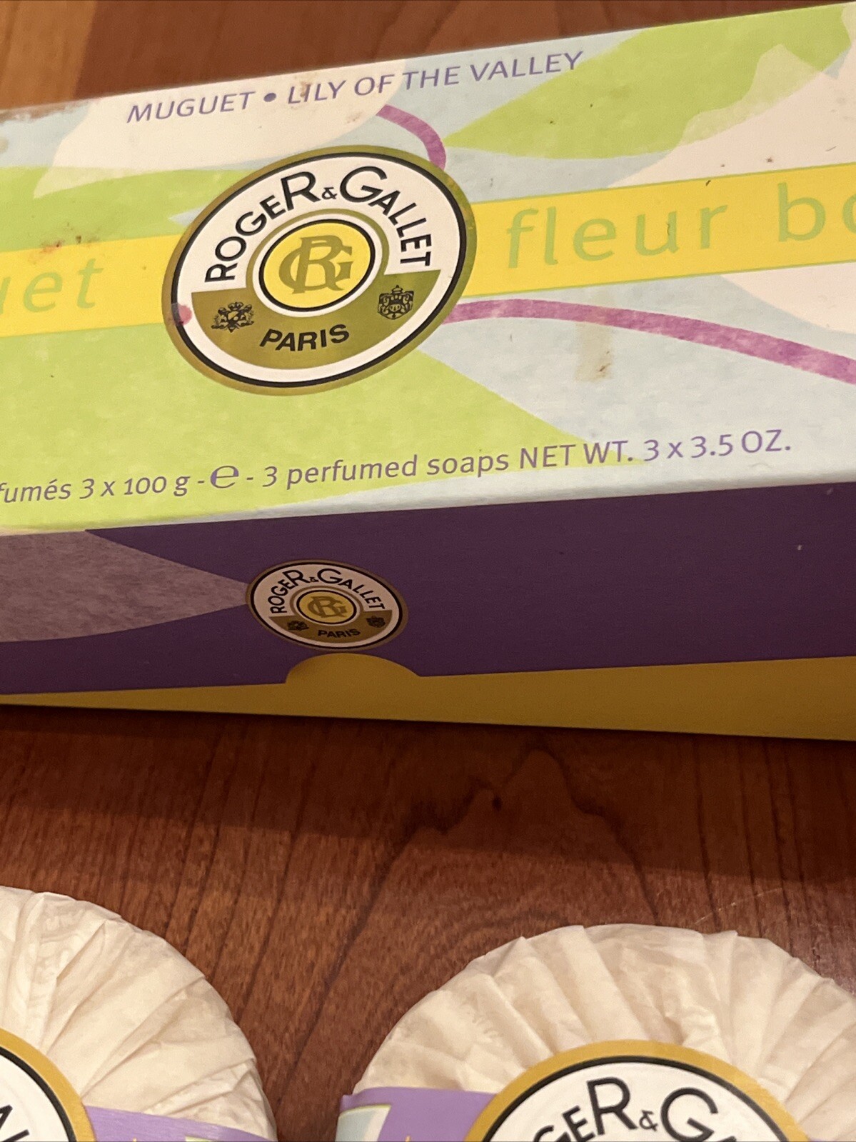 Roger & Gallet PARIS Lily Of The Valley MUGUET Perfumed Soap 2 x 100g Sealed NEW