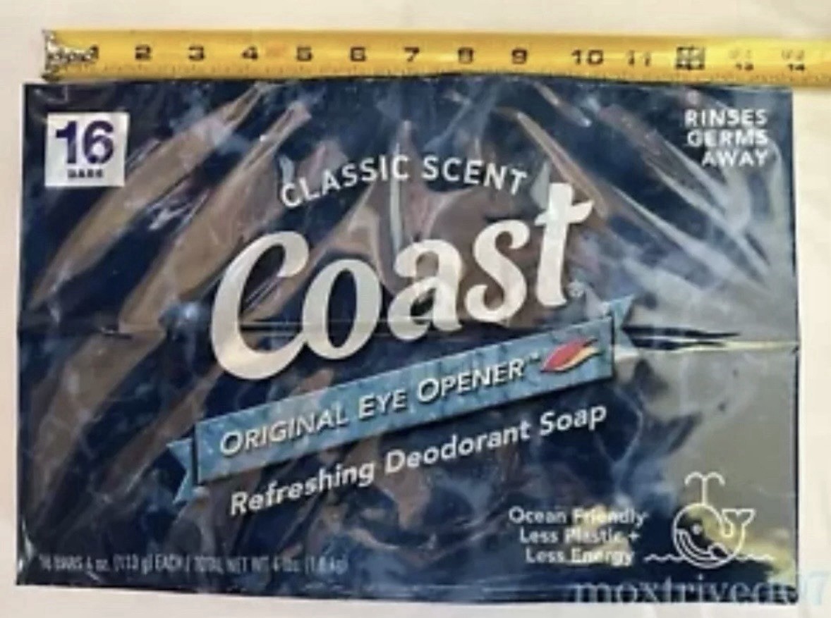 Coast® Classic Original Scent Refreshing Deodorant Soap 16 Bar 4oz Antibacterial